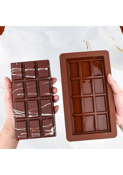 Silikon Kalıp Dubai Çikolata Bar Ve Kek Büyük Boy Derin Tablet Dubai Çikolatası Kalıbı Renksiz