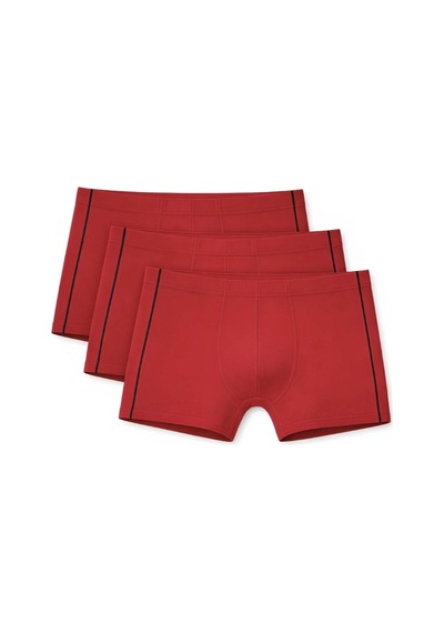 Yıldız Çamaşır Erkek Modal Biyeli Boxer 105-106-107-108-109 - 3 Adet Bordo