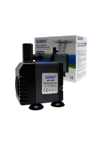 Sobo Akvaryum Sump (Kafa) Motoru Wp-3400 15W. 880Lt/Saat