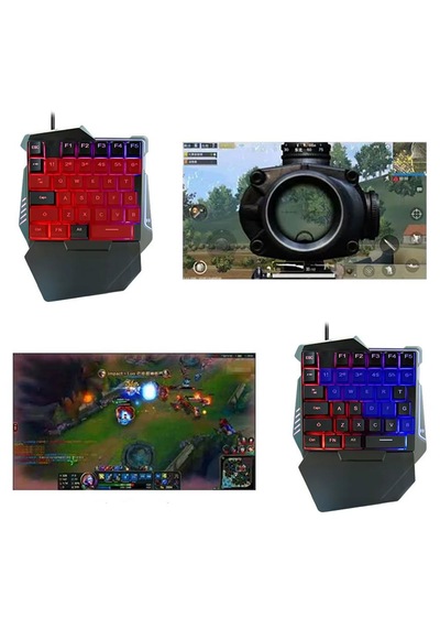 G506 Tek El Kullanım Gaming Oyuncu Usb Kablolu Klavye Mouse Seti Rgb Led Işıklı Optik