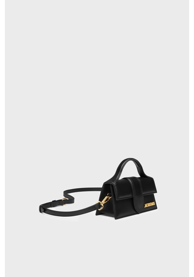 Jacquemus Le Bombıno Deri Çıkarılabilir Askılı Çanta Kadın Çanta 21hbaw00006bc01c01 Siyah