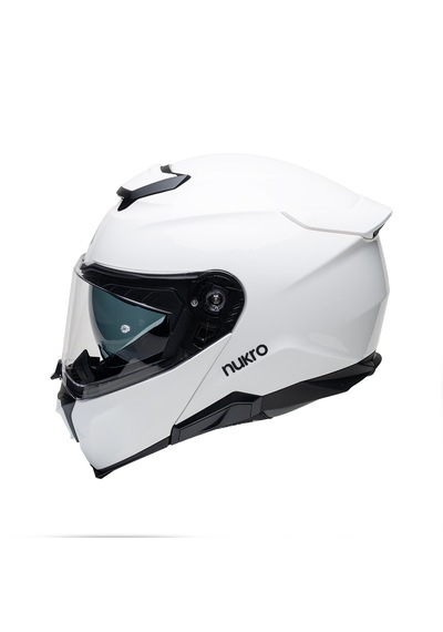 Nukro 937-sv Çene Açılır Motosiklet Kaskı Beyaz
