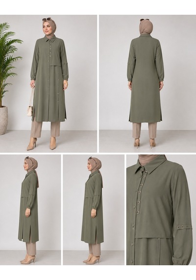 Behrem Veka Tesettür Kap 2559 Yeşil