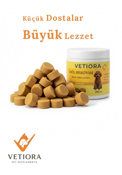 Küçük Irk Köpekler İçin Ödül Bisküvisi, Eğlenceli, Daha Konsantre Ve Lezzetli Eğitim, 200gr