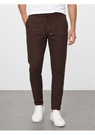 Classics Men Yazı Erkek Slim Fit Dar Kesim Beli Bağlamalı Yan Cepli Casual Jogger Pantolon Kahverengi Classics Men Yazı Erkek Slim Fit Dar Kesim Beli Bağlamalı Yan Cepli Casual Jogger Pantolon Kahverengi