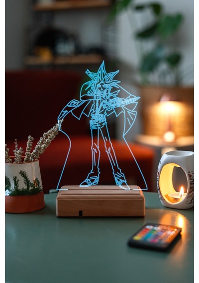 Yu-gi-oh Yami Yugi 16 Renk Kumandalı 3d Gece Lambası