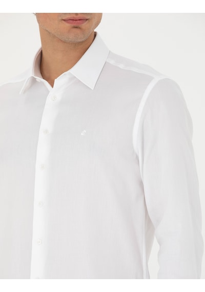 Pierre Cardin Erkek Beyaz Gömlek Basic 50277645-vr013 Beyaz