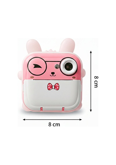Q5p Çocuk Kamerası Sevimli Tasarım Hd Fotoğraf & Video Eğitici Oyuncak Kamera Çocuklar İçin Fotoğraf Makinesi Pembe