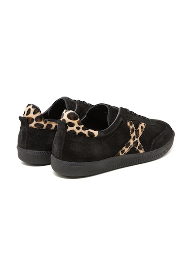 Sneaker Günlük Kadın Rc-25y-088-m-vade John May Siyah Süet-leopar Siyah