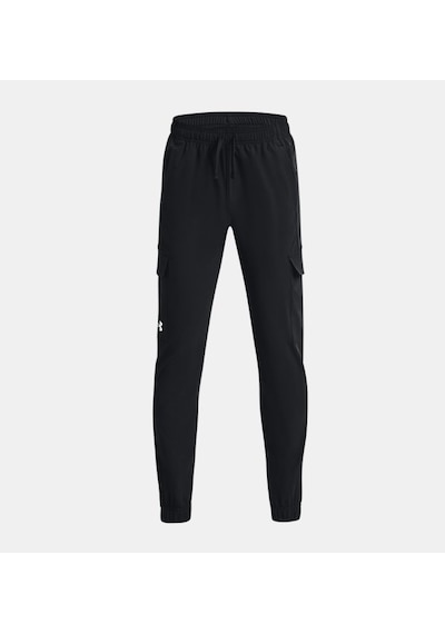 Under Armour Erkek Çocuk UA Pennant Dokuma Kargo Eşofman Altı 1377360-001 Siyah