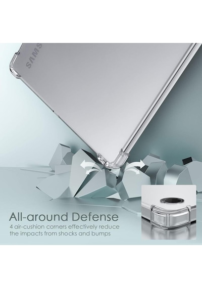 Samsung Uyumlu Galaxy Tab A9 Plus X210 X215 X216 Kılıf Darbelere Dayanıklı Şeffaf Kapak