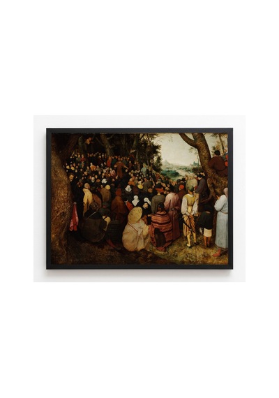 Rönesans Bruegel Vaftizci Yahya'nın Vaazı Çerçevesiz Poster 21x30 Cm A4 Tablo Rönesans Klasik Sanat