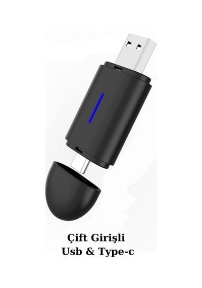 Mini Carplay 2in1 Araç Kiti Wireless/kablosuz Carplay Ve Android Auto Adaptörü Type-c ,usb
