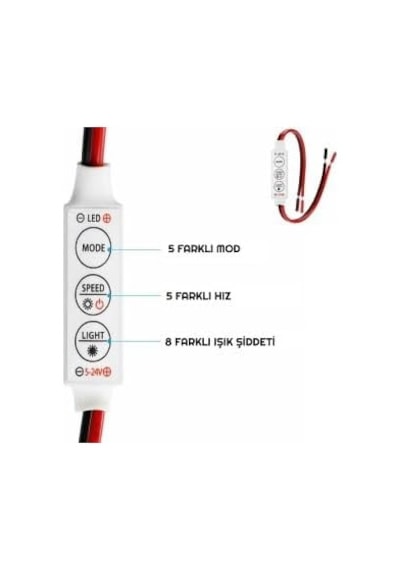Hafızalı Çok Fonksiyonlu Şerit Led Dimmer Kontrol Devresi Modül 12v 24v 5 Diğer