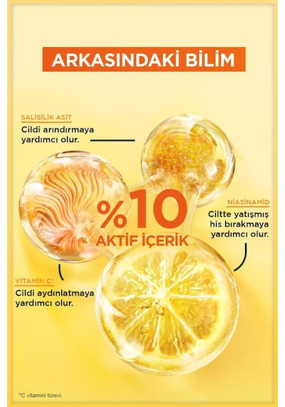 Vitamin C Parlaklık Etkili Canlandırıcı Tonik Gliserin, Niasinamid, Salisilik Asit 120 Ml 3600542628419-10608
