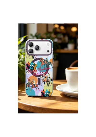 Santa Barbara Polo Racquet Club İphone 18 Pro Max / 17 Pro Max İçin M-safe Şarja Uygun Hygge Kapak Bordo
