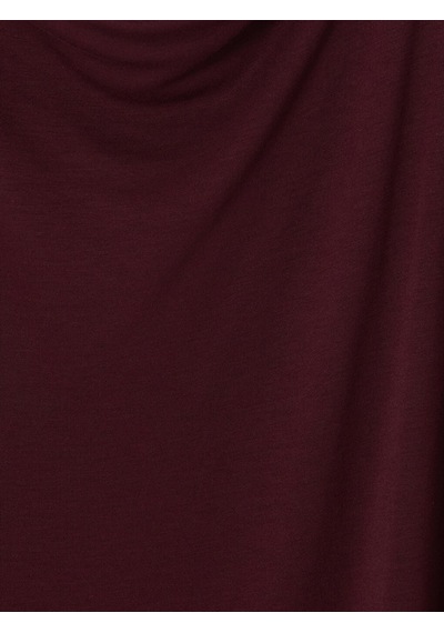 Lcwaıkıkı Curve Bordo Büyük Beden Dökümlü Yaka Soft Touch Bluz
