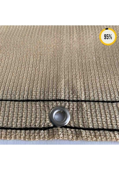 %95'Lik Sera Filesi- Koyu Bej |Güçlendirilmiş Kenar