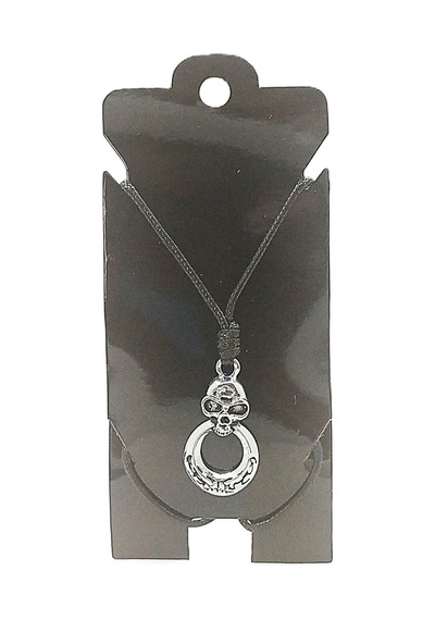 Kore İp Askılı Ve Krom Çelik Kaplamalı Unisex Tribal Kolye Kkrm-04 Gümüş8