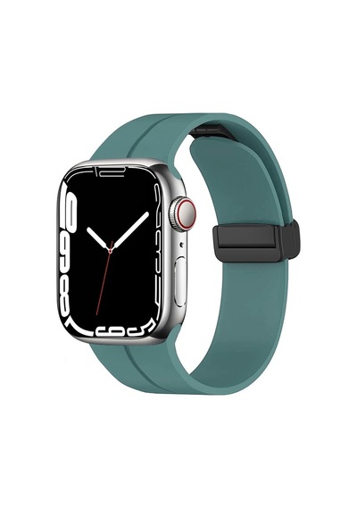 Apple Uyumlu  Watch  10 Serisi 42mm Redclick Krd-84 Magnetik Toka Spor Silikon Kordon