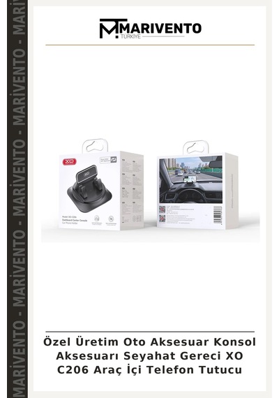 Özel Üretim Oto Aksesuar Konsol Aksesuarı Seyahat Gereci Xo C206 Araç İçi Telefon Tutucu Çok Renkli