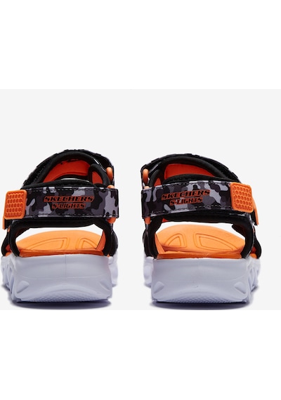 Skechers Hypno - Splash Büyük Erkek Çocuk Siyah Işıklı Sandalet 400077L Bgor Siyah