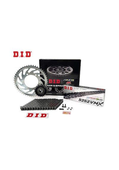 Dıd Zincir Dişli Seti Bmw S 1000 R 1000 Cc 2014-2019 / Zincir : Dıd-525zvm-x Çelik -120 / Dişli: Jt 17t-45t