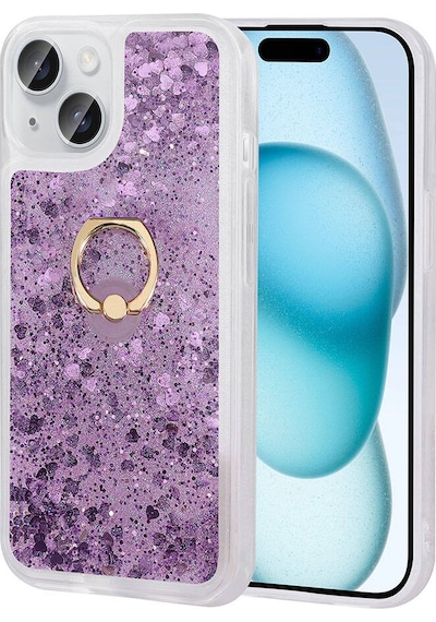 Apple iPhone 15 Plus Uyumlu Klfs Milce Kılıf-mor Mor