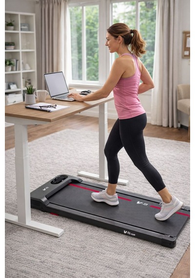 VFİT Slim Koşu Bandı 34 x 79 CM Minimal Yürüyüş Bandı Uzaktan Kumandalı & Eğimli