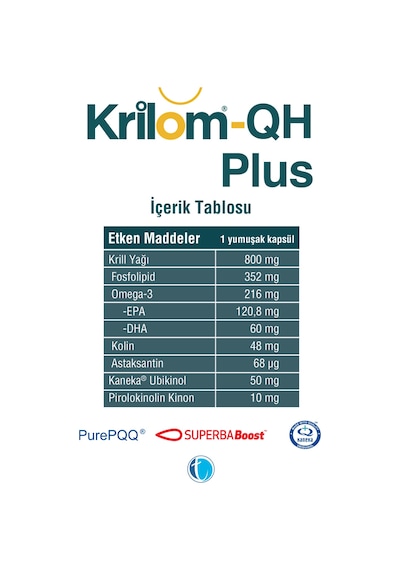 Krilom-Qh Plus 30 Yumuşak Kapsül