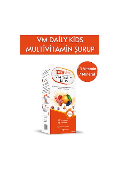 Optivita Vm Daily Kids Multivitamin 150 ML + Alphi Dijital Termometre