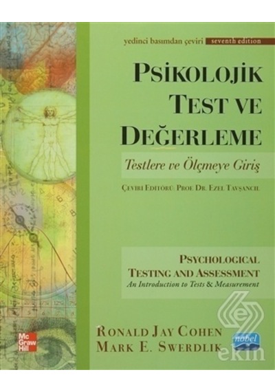 Psikolojik Test ve Değerleme - Ronald Jay Cohen - Nobel Akademik Yayıncılık