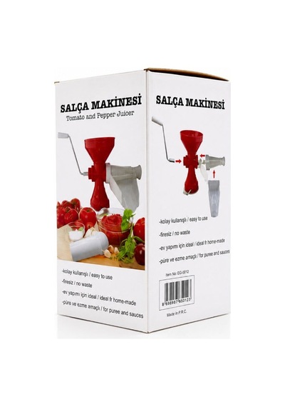 Ev Tipi Salça Makinesi Süzgeçli Hazneli Manuel Kollu Pratik Alet Kahvaltılık Sos Bebek Maması Çok Renkli