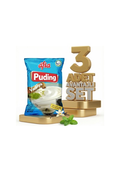 Afia Vanilyalı Puding 3x125 Gr