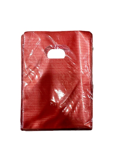 Omeyva Kırmızı Çizgili Metalize Hediye Paketi El Geçmeli Poşet - 13x20 Cm. - 50 Adet Omeyva Kırmızı Çizgili Metalize Hediye Paketi El Geçmeli Poşet - 13x20 Cm. - 50 Adet