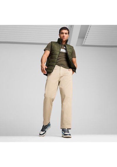 Puma Essential Padded Erkek Haki Dik Yaka Yelek Haki