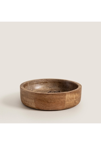 Fia Ahşap Sunum Kasesi 15x15x4cm Natural Naturel