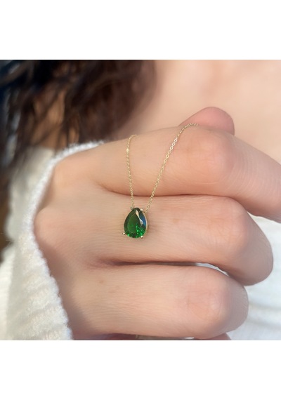 Kayra Mücevher Peridot Altın Kolye Akm176