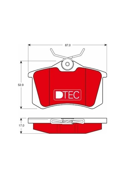 Vw Golf 5 Arka Fren Balatasi 2003-2009 Trw Gdb1330dte