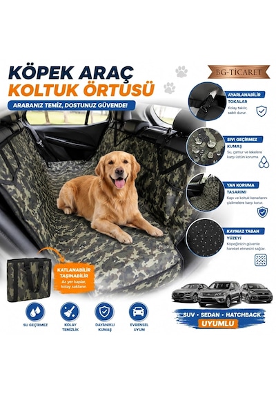 Köpek Araba Koltuk Örtüsü Kedi Hamak Su/sıvı Geçirmez Araç Oto Seyahat Evcil Hayvan Koltuk Koruyucu Kılıf