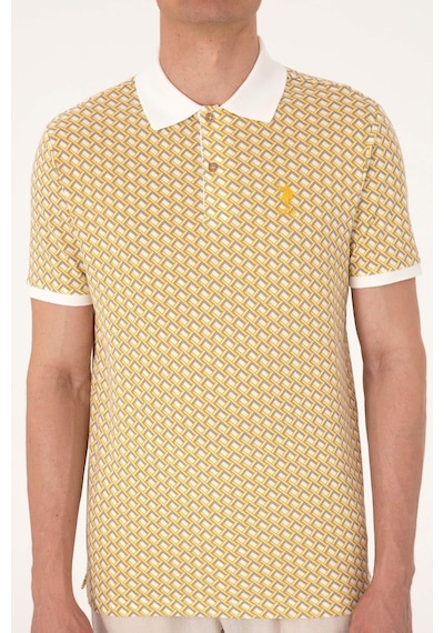 U.S. Polo Assn. Erkek Regular Fit Açık Haki Polo Yaka Tişört 50311937-VR183