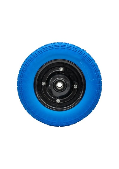 Tr El Arabası Yük Taşıma Tekeri Rulmanlı Patlamayan Poliüretan Teker Pu Dolma Tekerlek 350x70 Mm