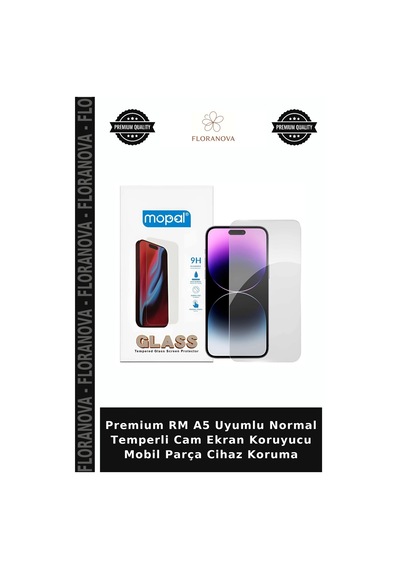 Premium Rm A5 Uyumlu Normal Temperli Cam Ekran Koruyucu Mobil Parça Cihaz Koruma