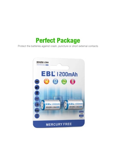 Ebl Er14250 1/2aa 1200mah Lityum Pil 2'li