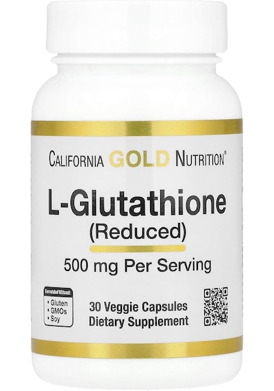 California Gold Nutrition L-glutathione Glutatyon 500 Mg 30 Caps