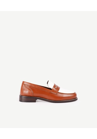 Yargıcı Maskülen Retro Loafer Kahverengi