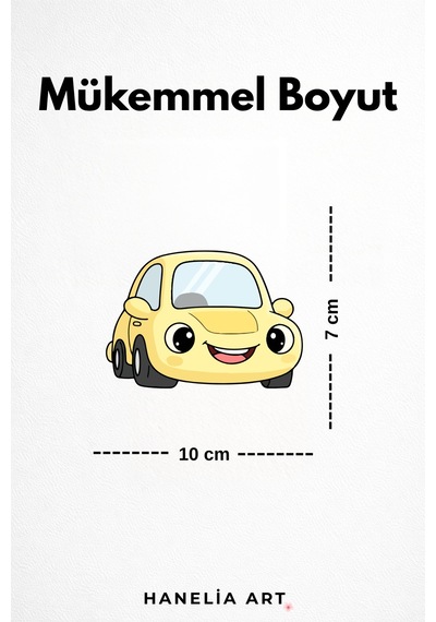 Priz Üstü Araba Sticker Parlak Duvar Sticker Çocuk Odası Dekoru Çok Renkli