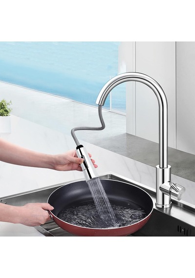 Yapıtaşı Yt252 Kartepe Spiralli Mutfak Evye Bataryası El Duşu 2f