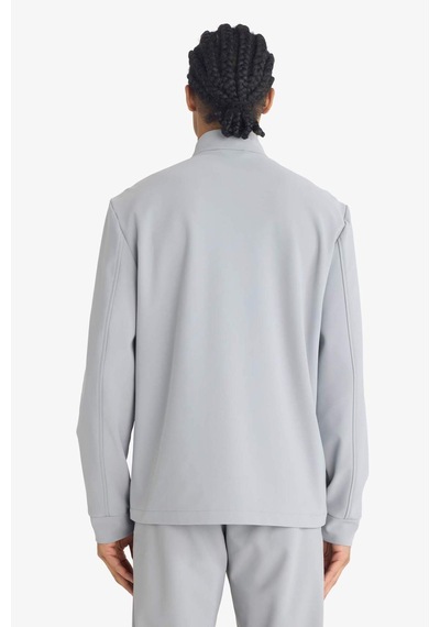 Defacto Defactofit Standart Fit Dik Yaka Fermuarlı Sweatshirt F7635ax25augr454 Gri