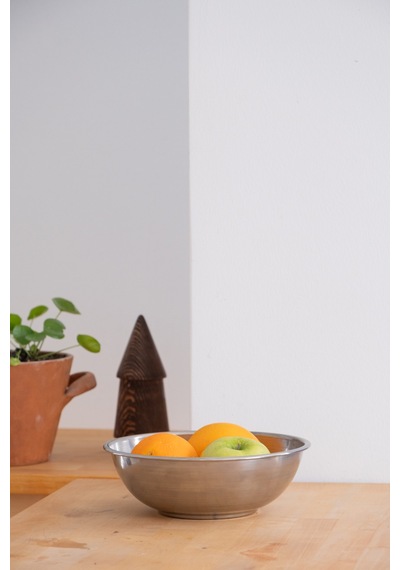 Metal 22 Cm Salata Kısır Meyve Sunum Kasesi Metal - 682974675 Metal
